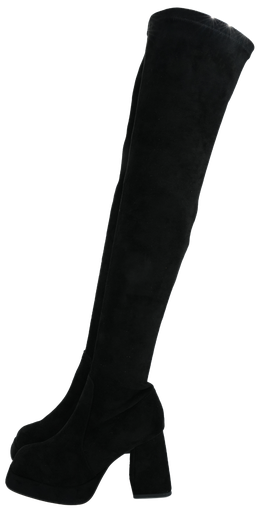 ALMA EN PENA - SCHWARZE STIEFEL MIT OBERSCHENKELABSATZ